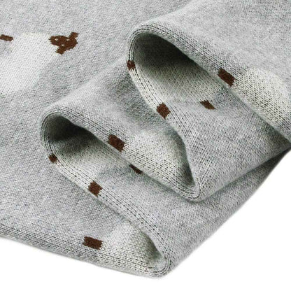 Soft Sheep Baby Blanket: Beige