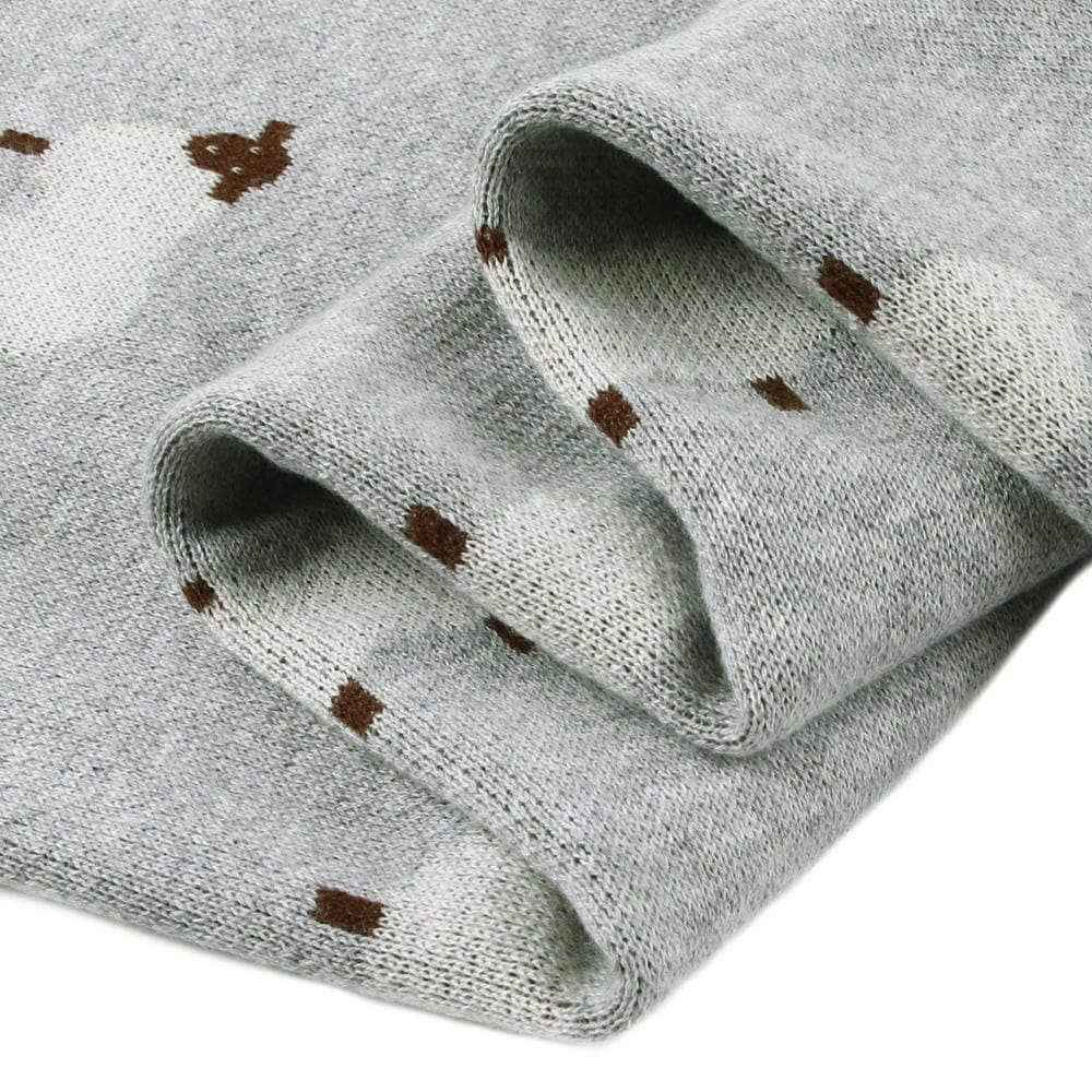 Soft Sheep Baby Blanket: Grey