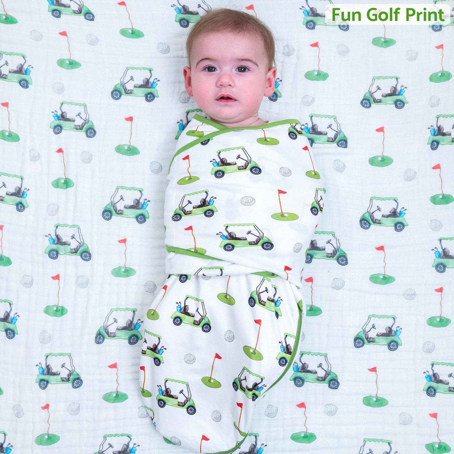 LollyBanks - Golf A Round Swaddle Sack-New
