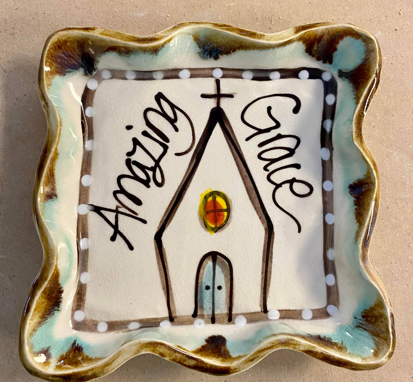 Candle Plate ( Amazing Grace)