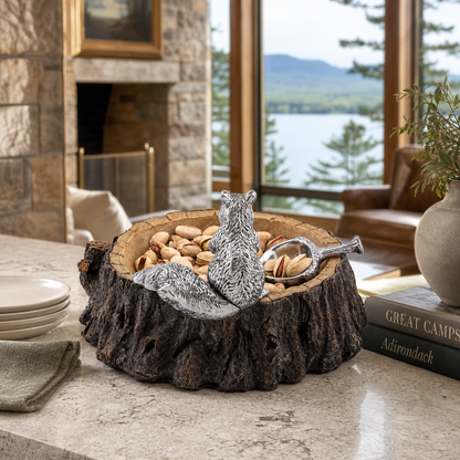 Standing Squirrel Nut Bowl