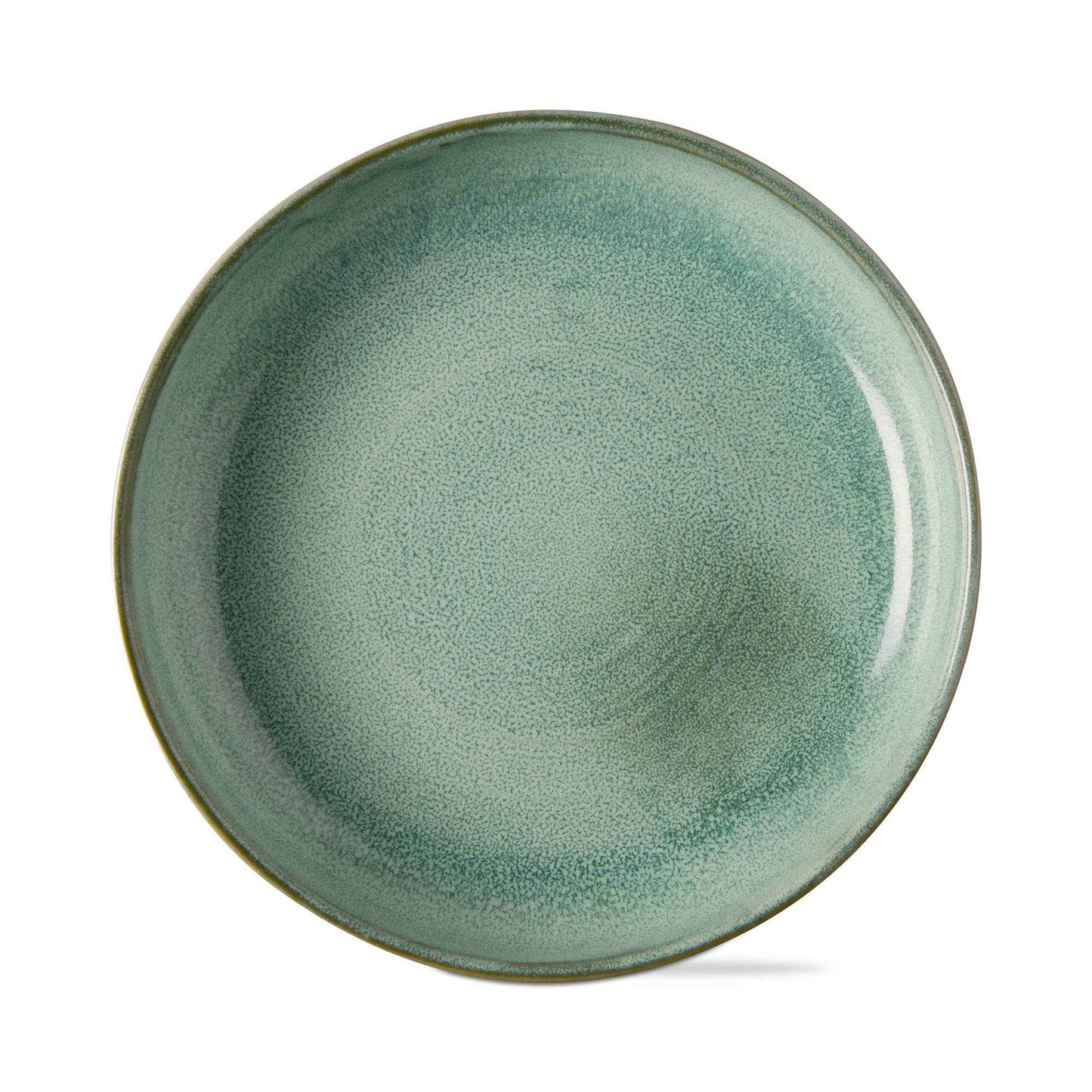 Reactive Glaze Plate Celadon Stoneware