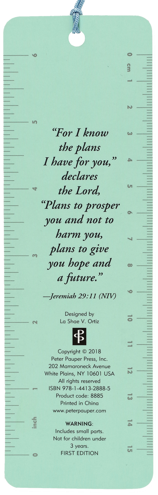 For I Know the Plans I Have for You Beaded Bookmark