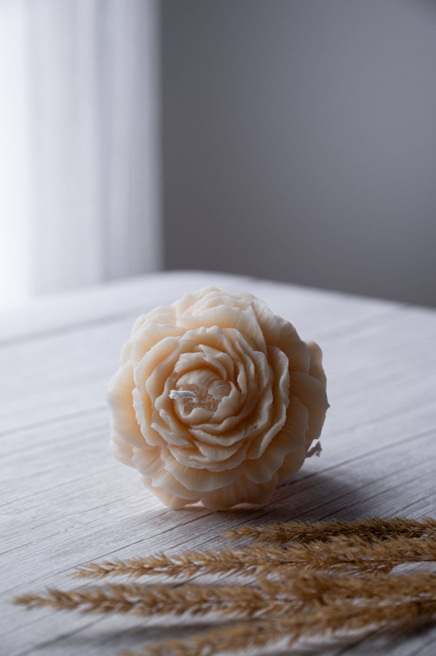 Vela de flor de peonía