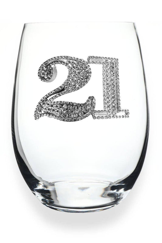 21st Jewel Wine Glass