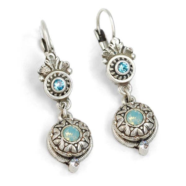 Joyería Sweet Romance - Pendientes victorianos con roseta E1172
