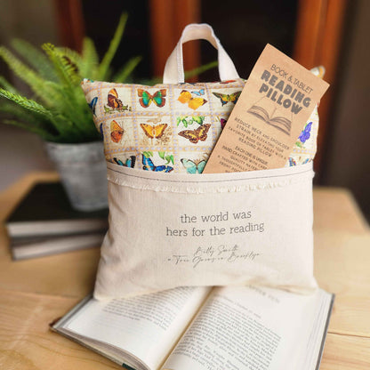 The World was Hers, Reading Pillow, Butterfly