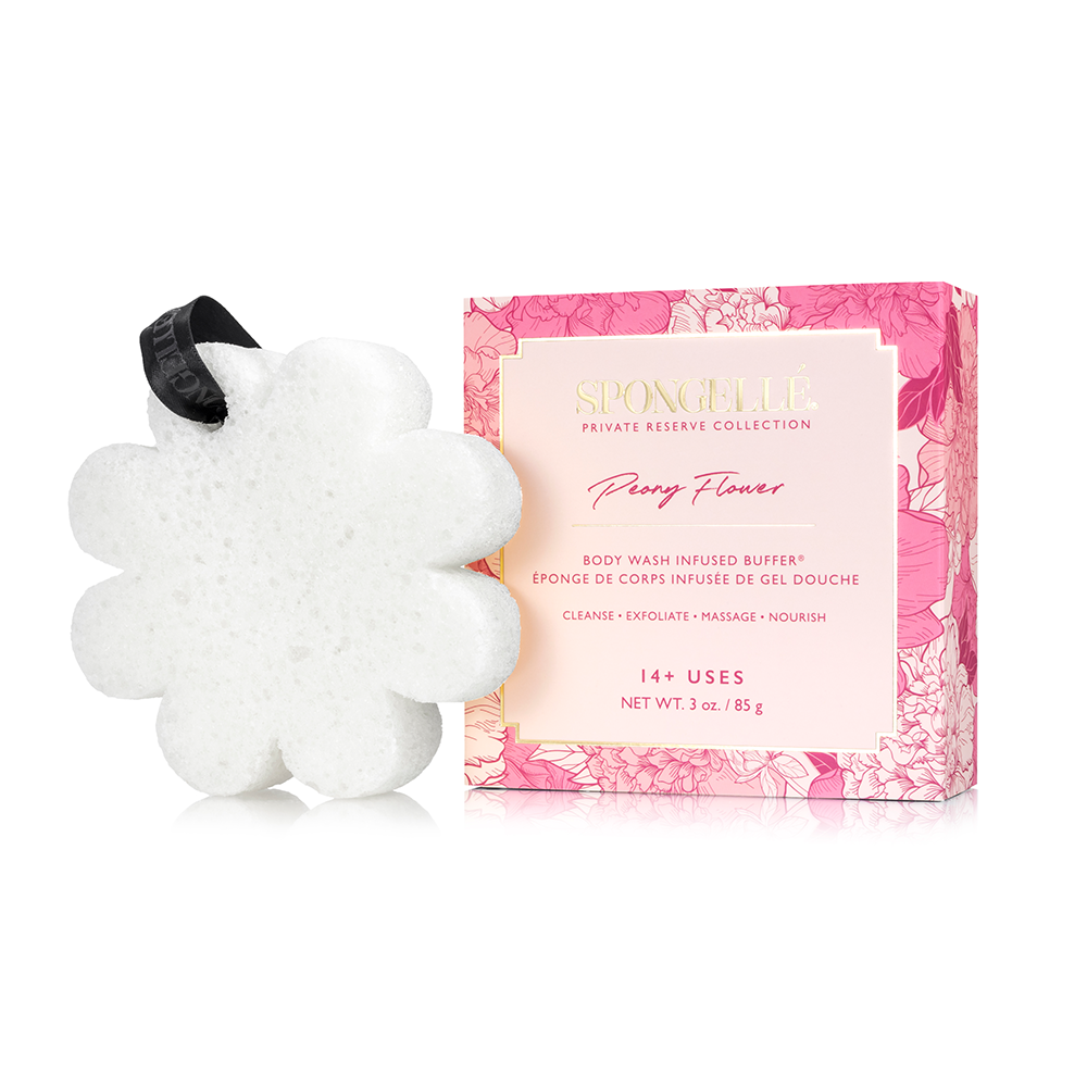 Spongellé | Navidad 2025 | Regalos para calcetines navideños | Regalos - Caja de flores de peonía
