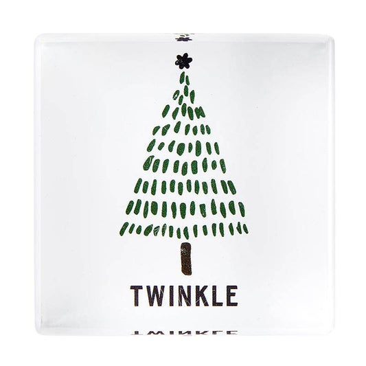 2" Twinkle Sq Lucite Block