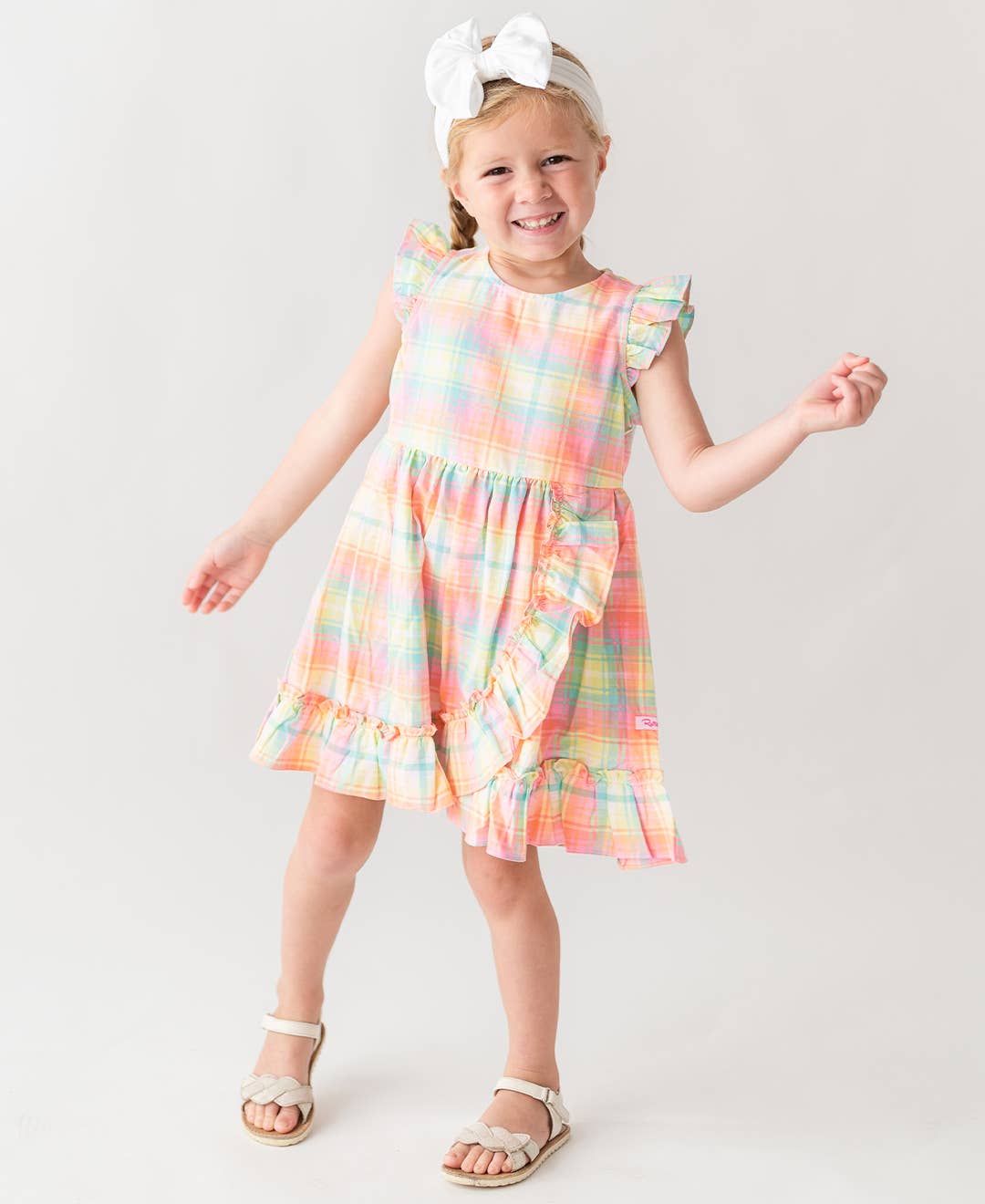 Girls White Big Bow Headband: White / One Size