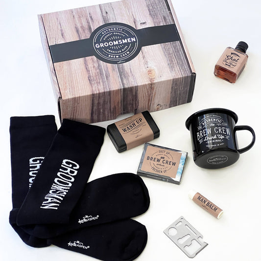 Brew Crew Groomsman Gift Box Kit