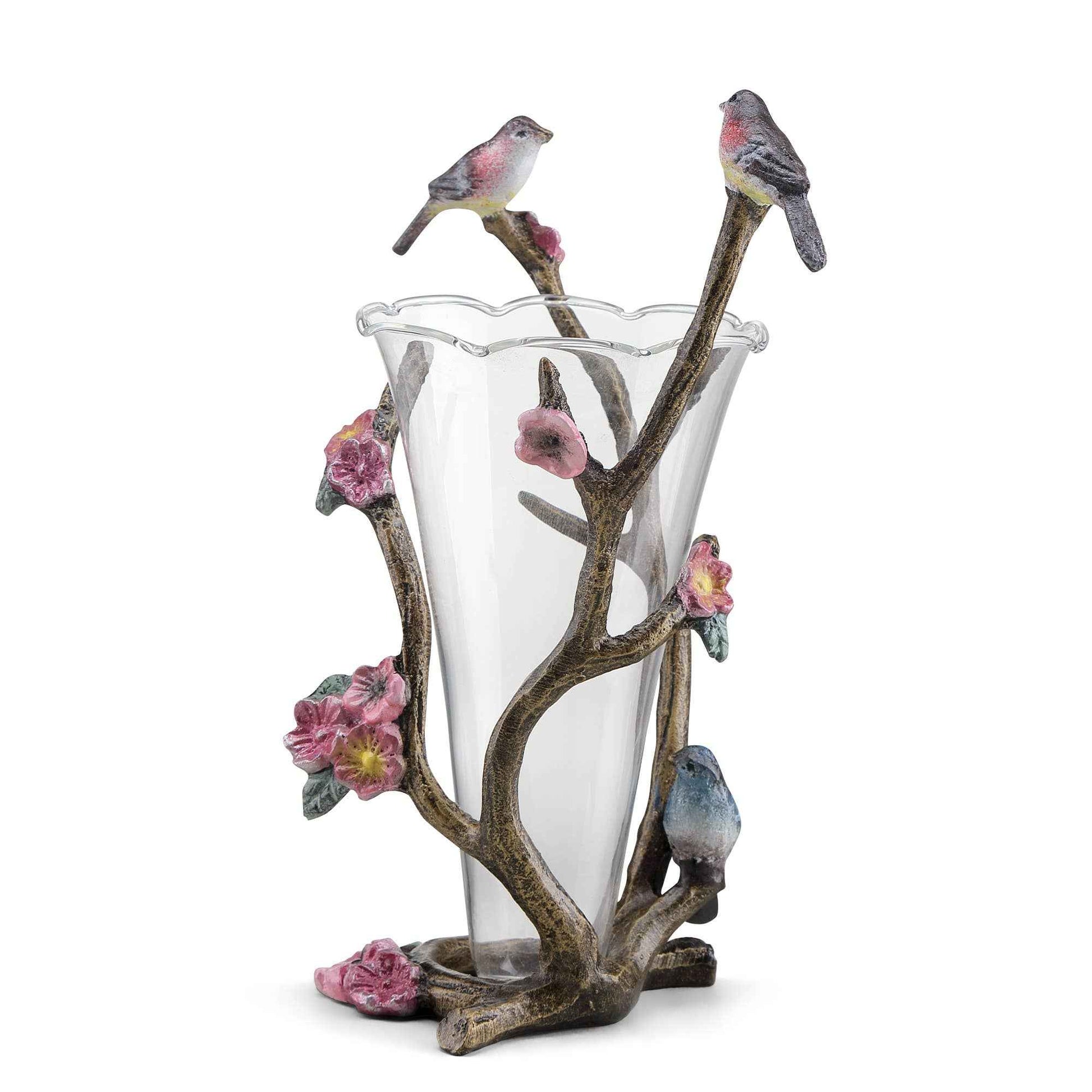 Birds and Blooms Budvase Holde