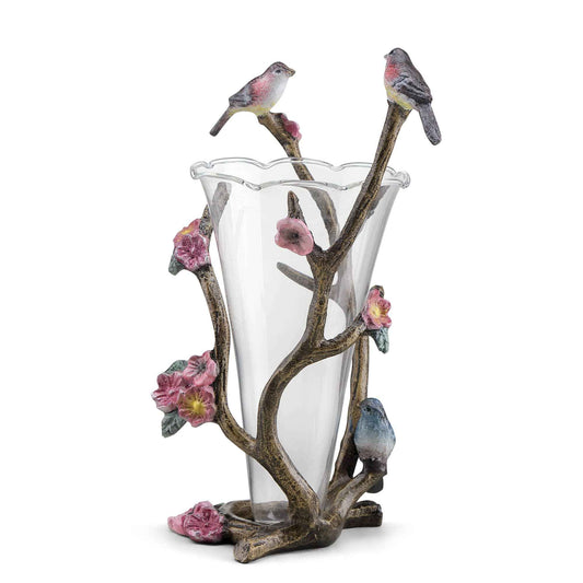 Birds and Blooms Budvase Holde