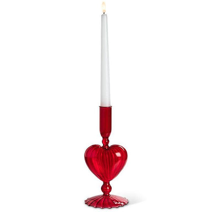 Heart Taper Holder-8"H