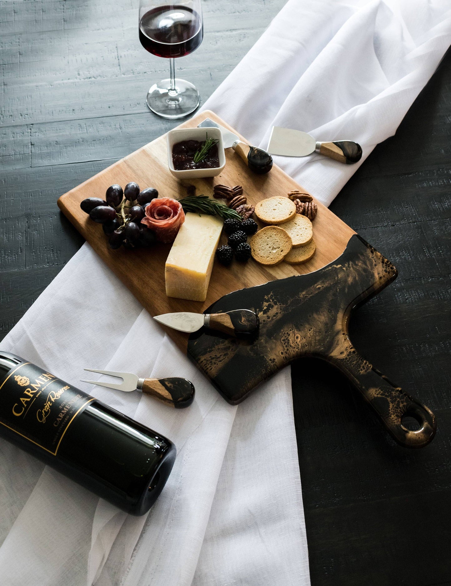 Resin Coated Cheese Knife Set of 4