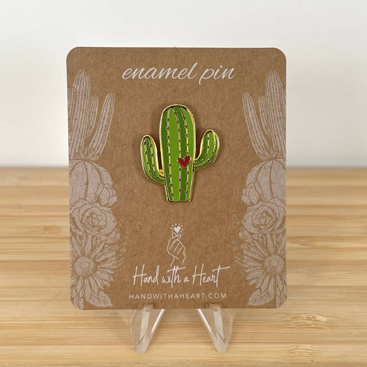 Cactus Saguaro Enamel Pin