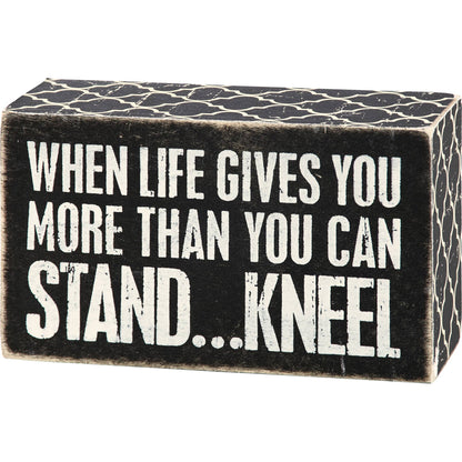 Kneel Box Sign