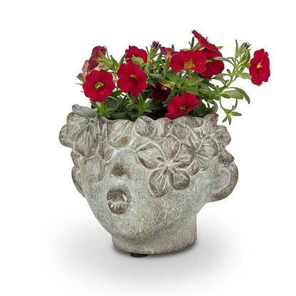 Kissy Face Planter-4"H