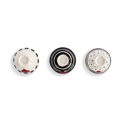 Red Heart Mini Bowls Set of 3 Assorted