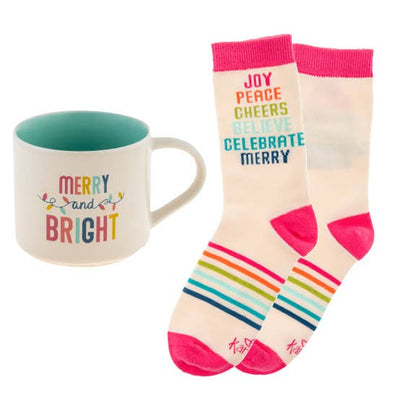 Holiday Mug & Sock Gift Box Sets