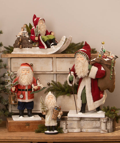 Bethany Lowe Designs - Santa on Log Sled