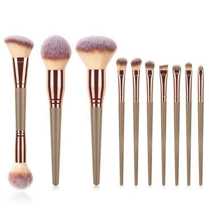 5PCS Ceramic Rhinestone Make Up Brush Set CR0016: Gold