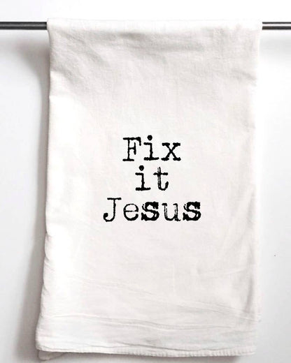 Aspen Lane - Fix It Jesus | Funny Gift Towel stocking stuffer friend gift