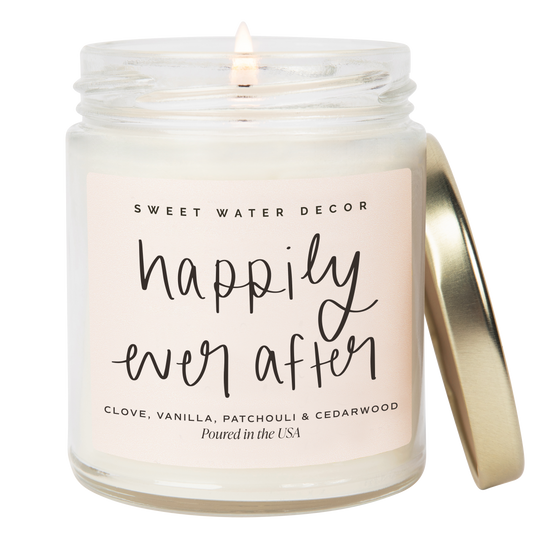 Sweet Water Decor - Happily Ever After 9 oz Soy Candle - Home Decor & Gifts
