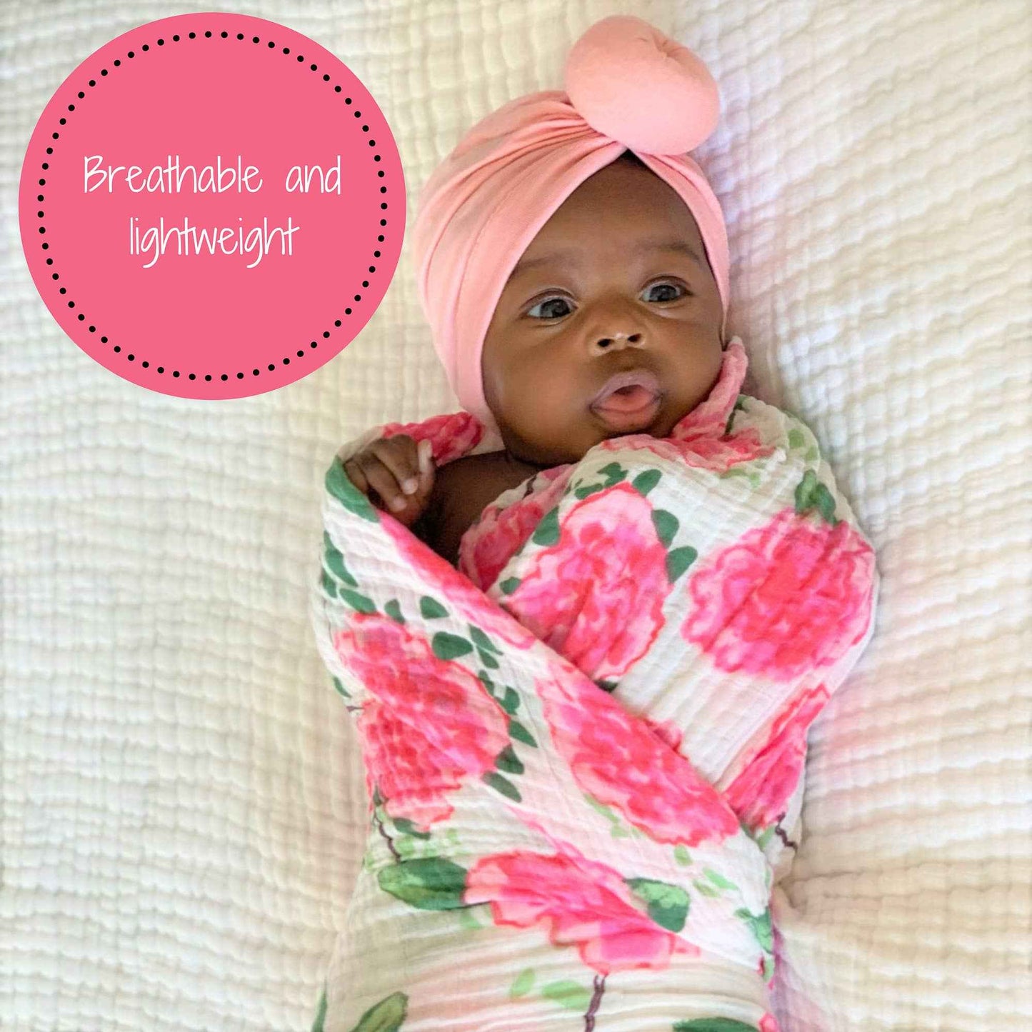 LollyBanks - Live Life in Full Bloom Baby Muslin Swaddle Blanket