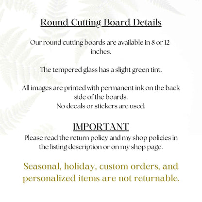 Turtle Tempered Glass Coastal Charcuterie Board: 12 inch