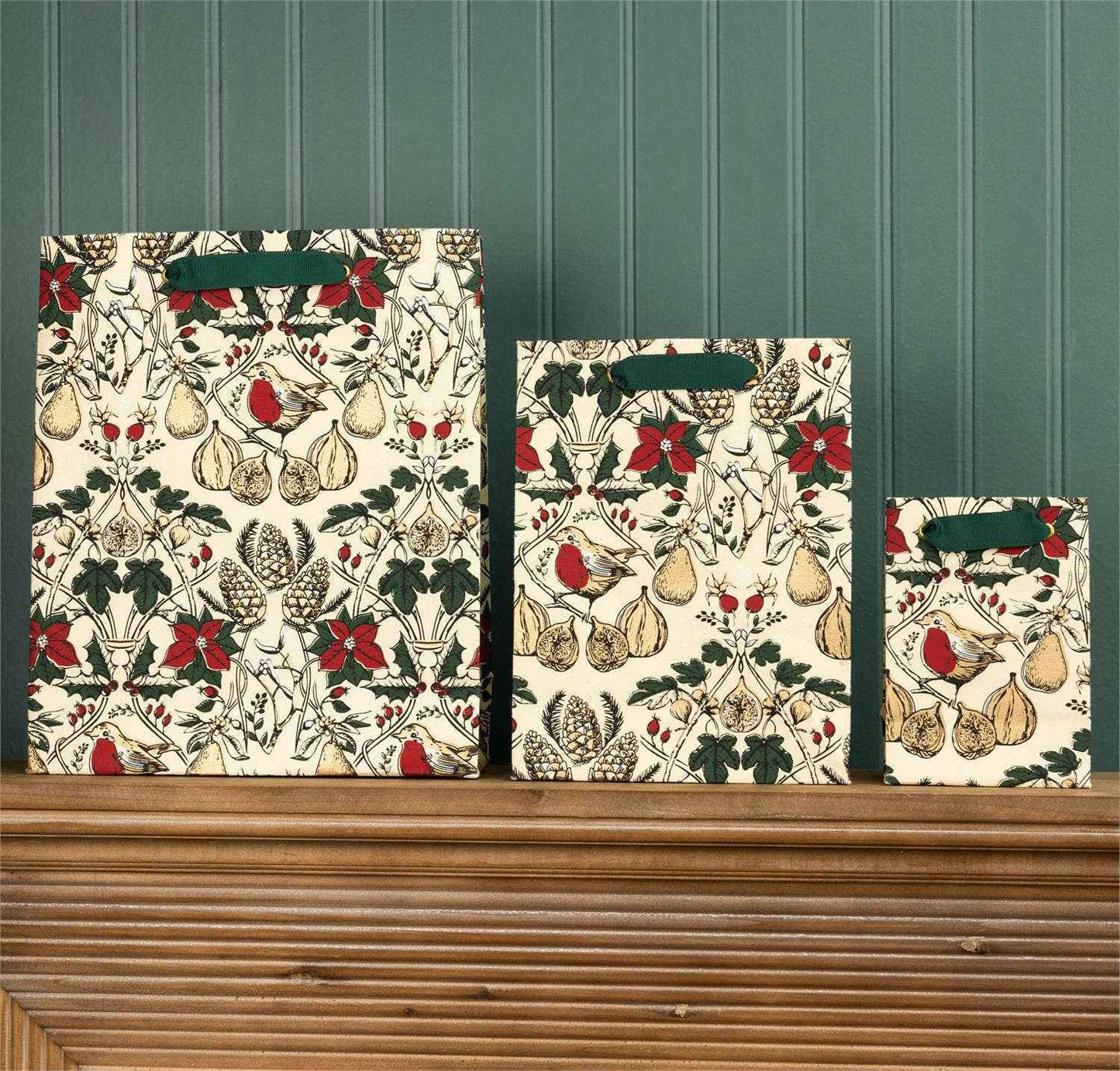 Premium Gift Bags - Christmas Heirloom, Set of 3