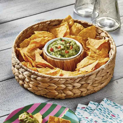 Water Hyacinth Chip & Dip Natural Everyday, Summer