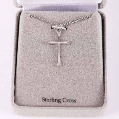 Swanson Christian Products - Necklace Cross - Sterling Silver - 18"