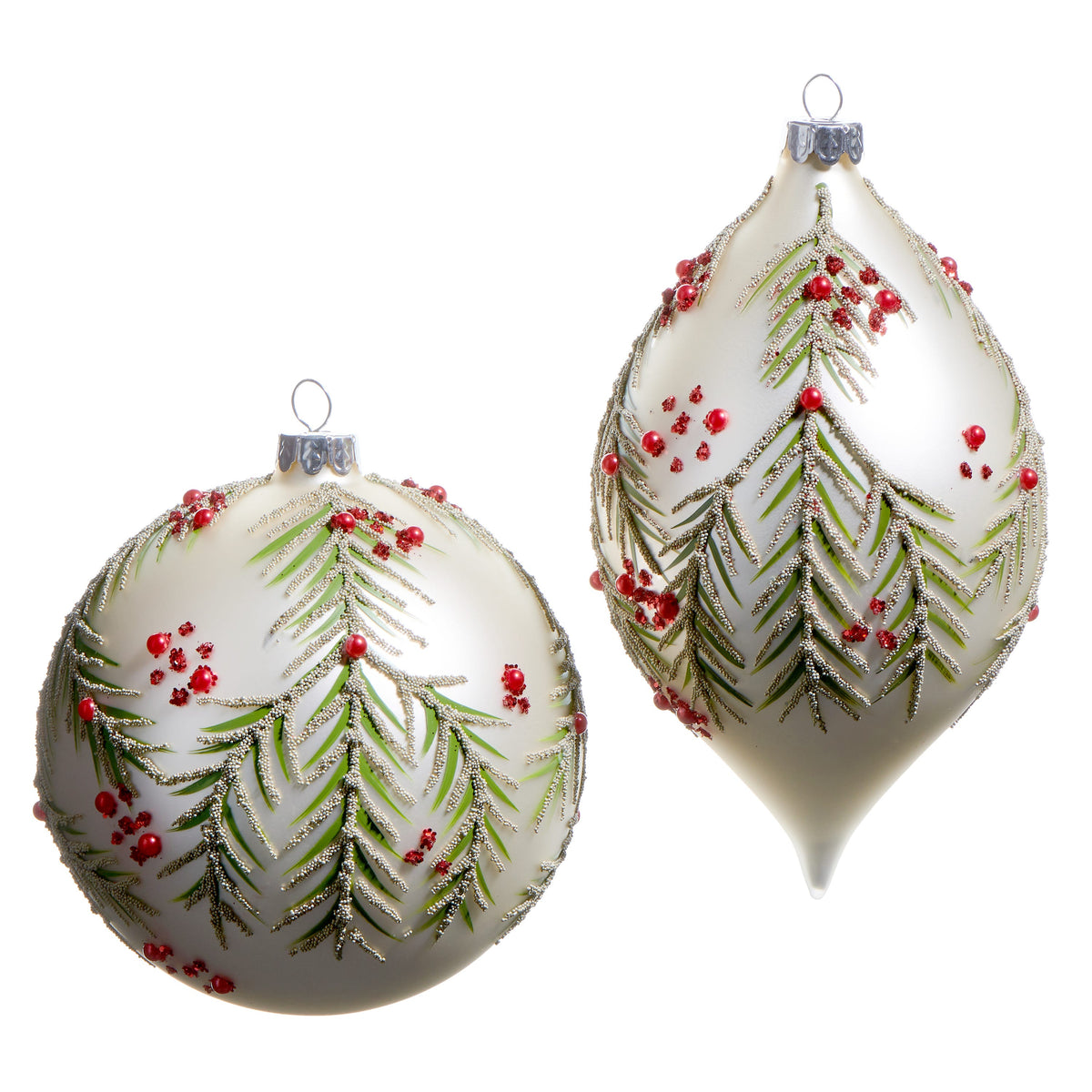 5" Berry and Pine Pattern Ornament product photo