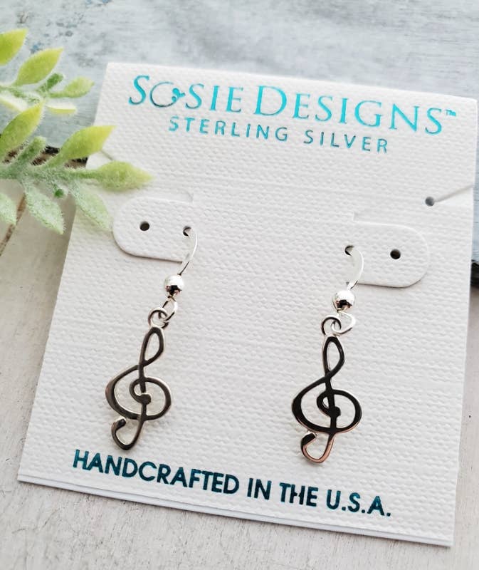 Sosie Designs - Pendientes con clave de sol