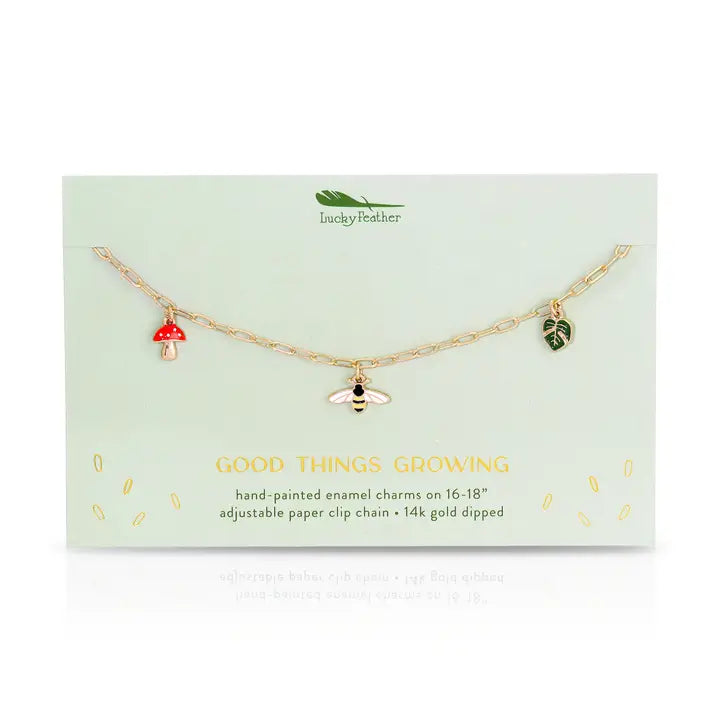 Enamel Treasure Necklace - Grow