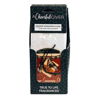 Car Air Freshener (16/box) - Orange Cinnamon Clove