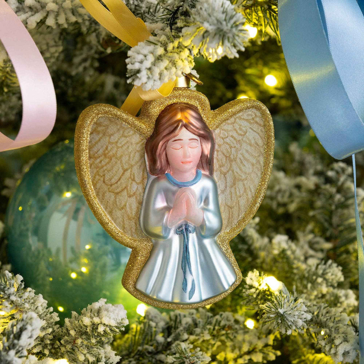 Lauren Clyburn Angel Blown Glass Christmas Ornament – 2026