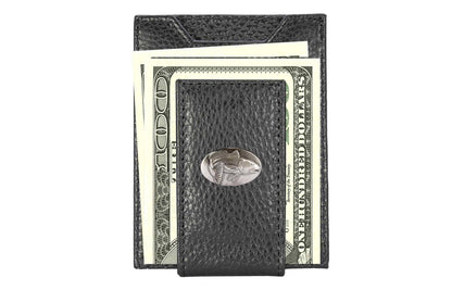 Redfish Magnetic Leather Slim Wallet: Crazyhorse Brown