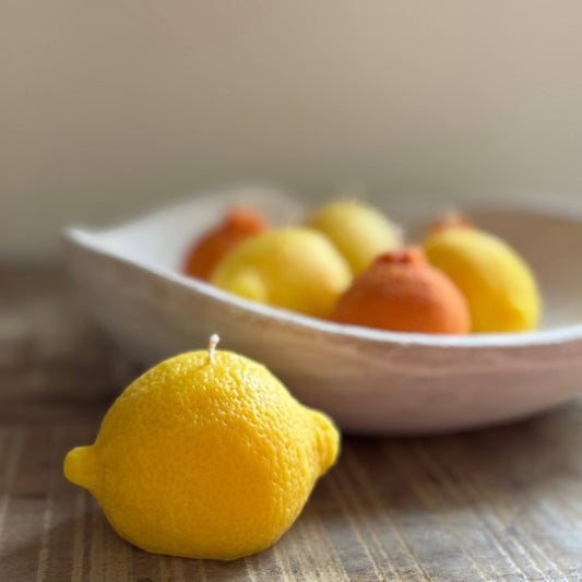 Lemon Candle, Lemon Scented Soy Wax Candle
