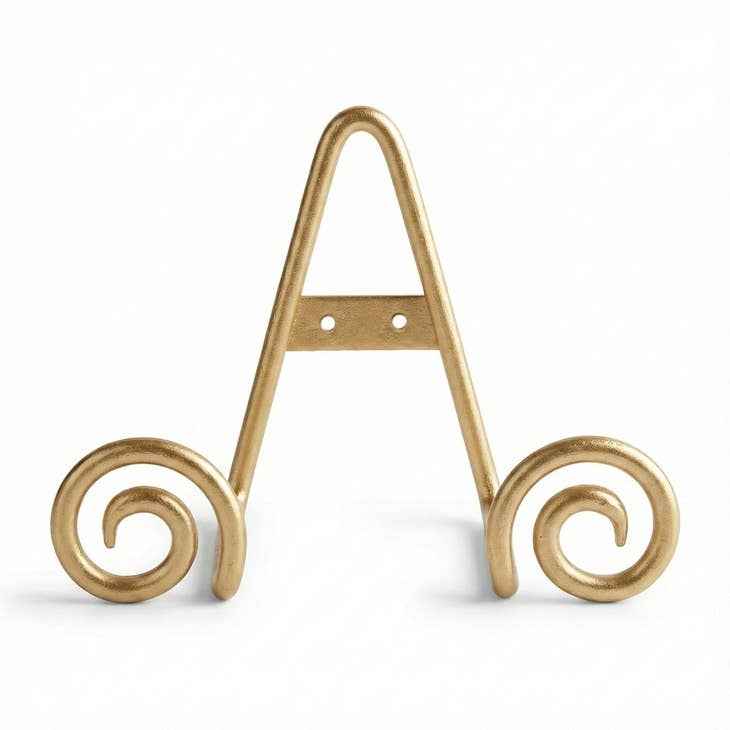 Gold Swirl Easel, Small, 12