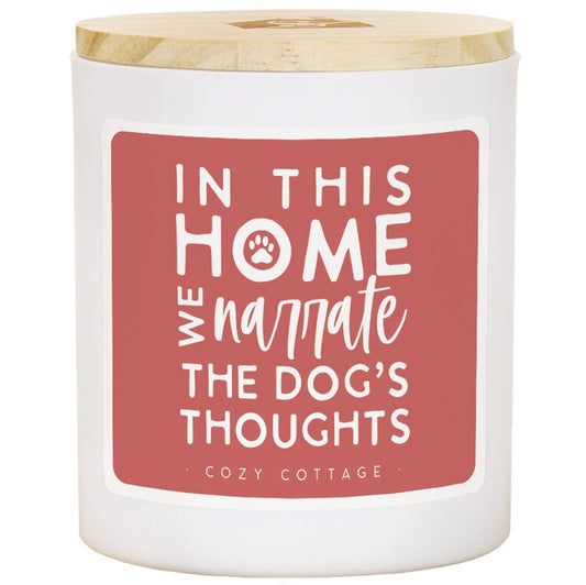 Narrate Dog's Thoughts Candle
