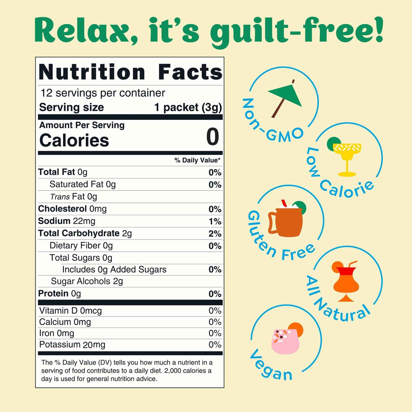 Craftmix - Skinny Margarita Cocktail Mixer - 12 Servings Multipack