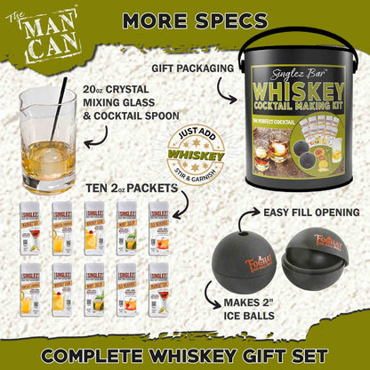 ThousandOaksBarrelCo. - Whiskey Cocktail Making Kit | Bar Gifts | Home Bar Tools