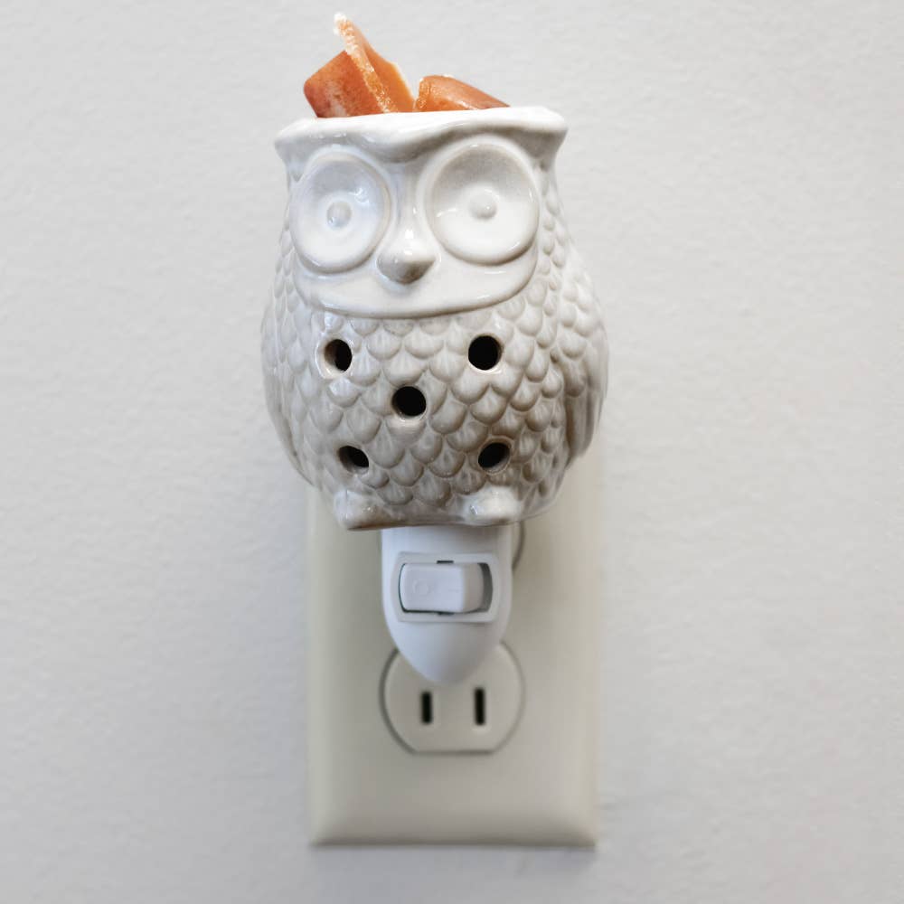 A Cheerful Giver - Owl Plug-In Wax Warmer Gift Set