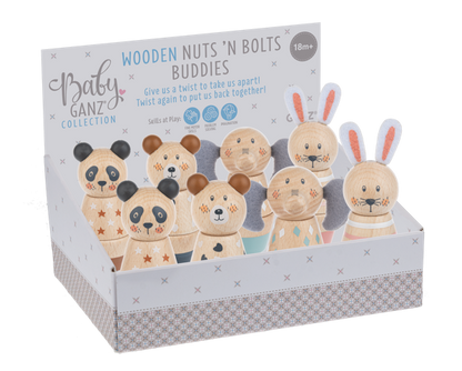 Wooden Nuts 'N Bolts Buddies