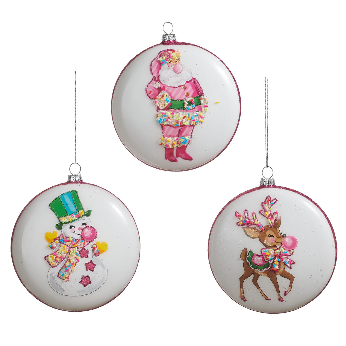 5" Bubblegum Blowin' Disc Ornament product photo
