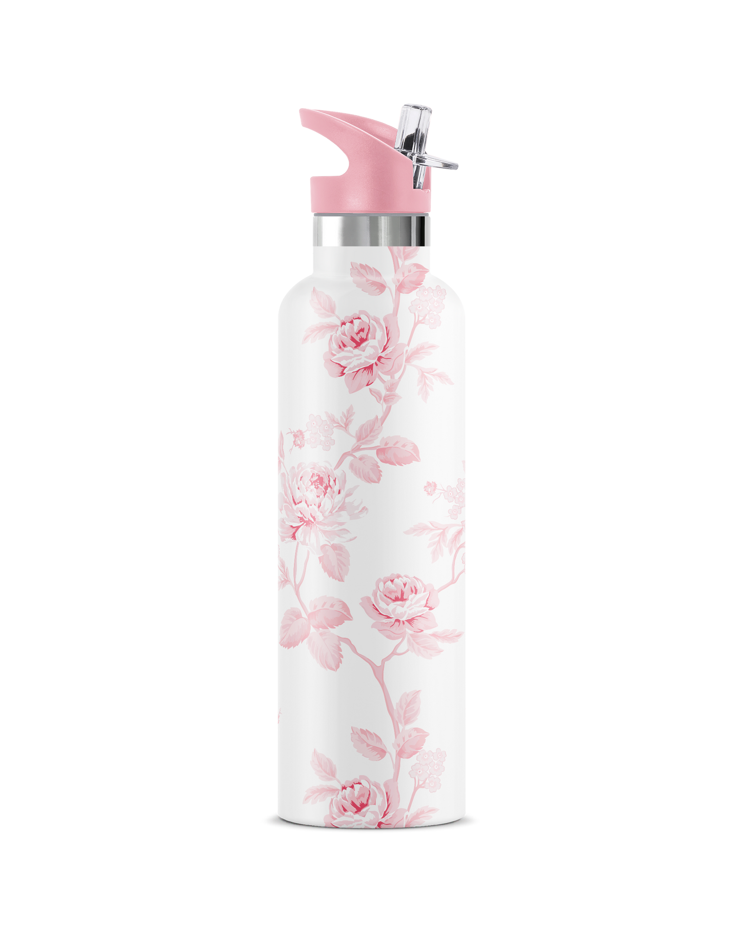 Blush – Floral Insulated Water Bottle | 25oz