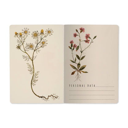 A5 Notebook - Violets and Greens 