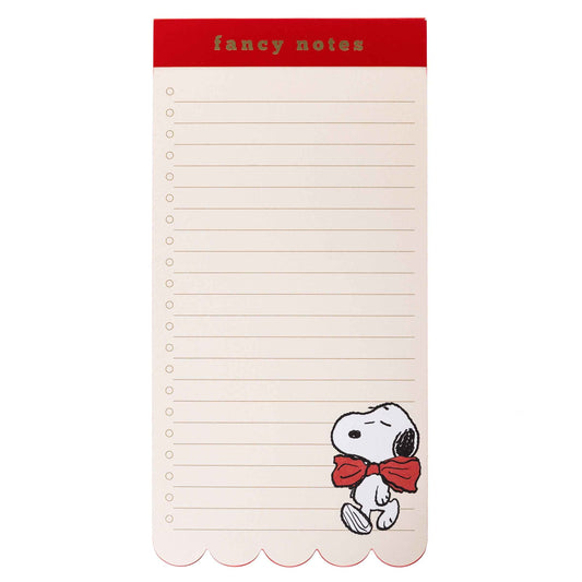 Peanuts Scallop "Fancy Notes" List Pad